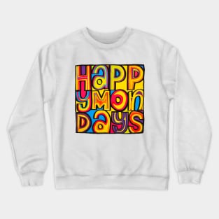 Retro Happy Mondays Logo Crewneck Sweatshirt